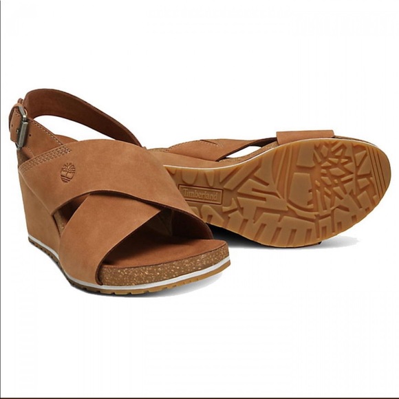 TIMBERLAND WOMENS CAPRI SUNSET CROSS BAND SANDALS - Picture 6 of 13